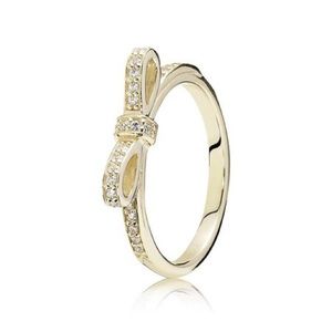 Pandora 14k bow ring